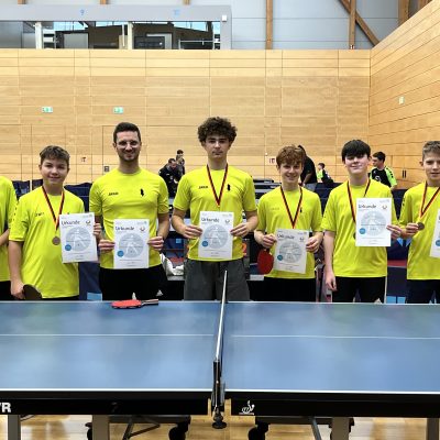ASG-Tischtennis: Platz 2 und 3 bei Jugend trainiert für Olympia